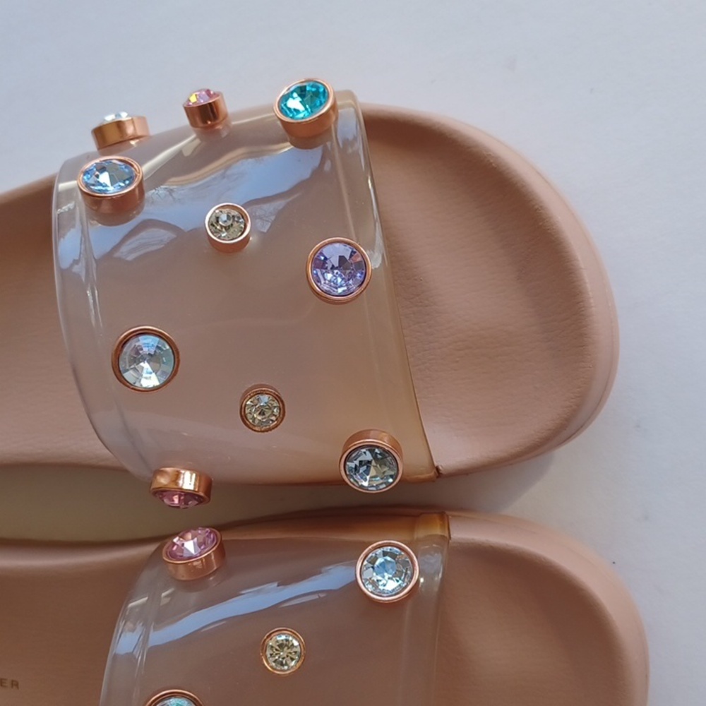 Sophia Webster Dina Gem Embellished Slip On Slide Sandals SZ 8 NWOT - Picture 4 of 16